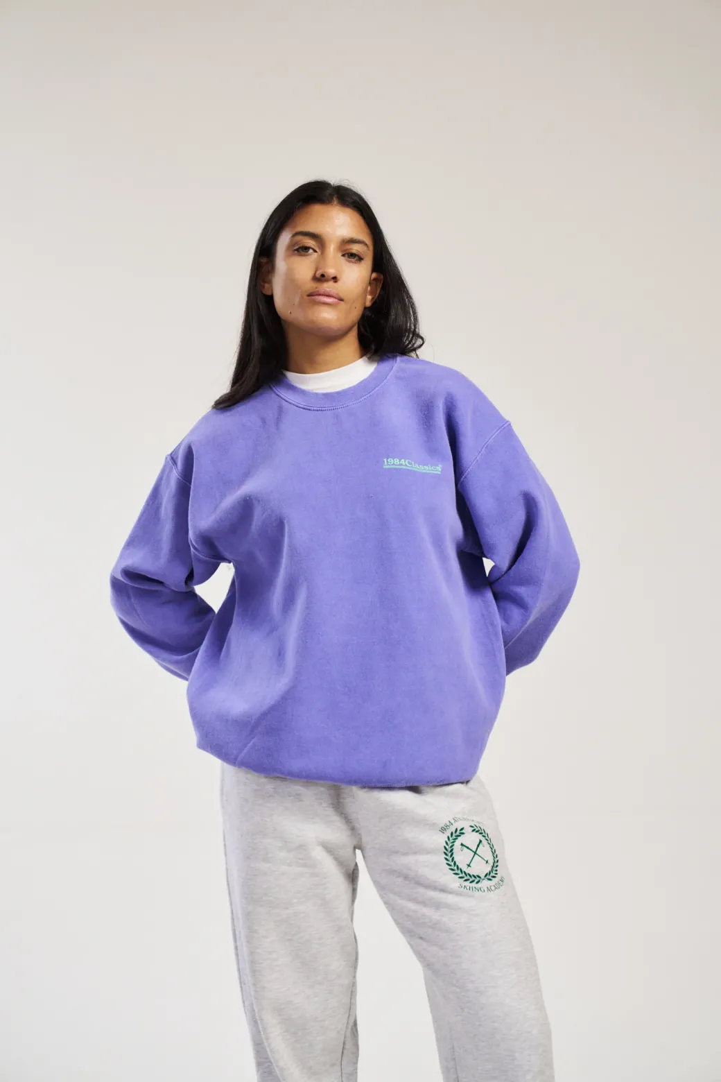 Vice 84 'Classics' Vintage Washed Sweater - Orchid