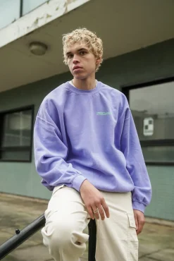 Vice 84 'Classics' Vintage Washed Sweater - Orchid