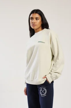Vice 84 'Classics' Vintage Washed Sweater - Cream