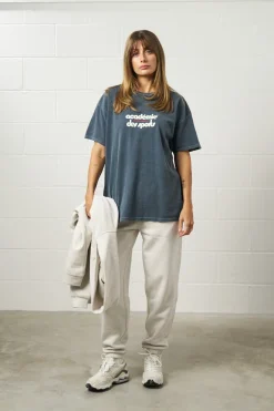 Vice 84 'Club Académie' Vintage Washed Tee Twinpack - Cream/Navy