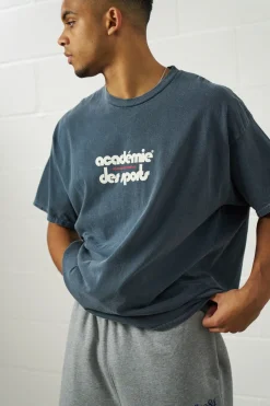 Vice 84 'Club Académie' Vintage Washed Tee - Navy