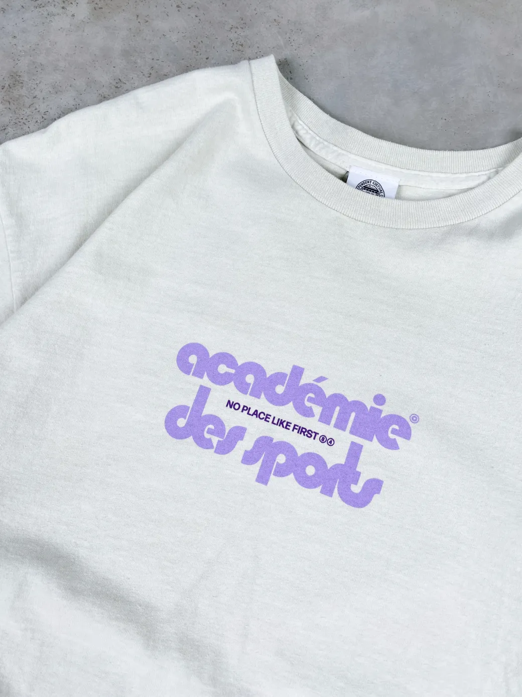 Vice 84 'Club Académie' Vintage Washed Tee - Cream