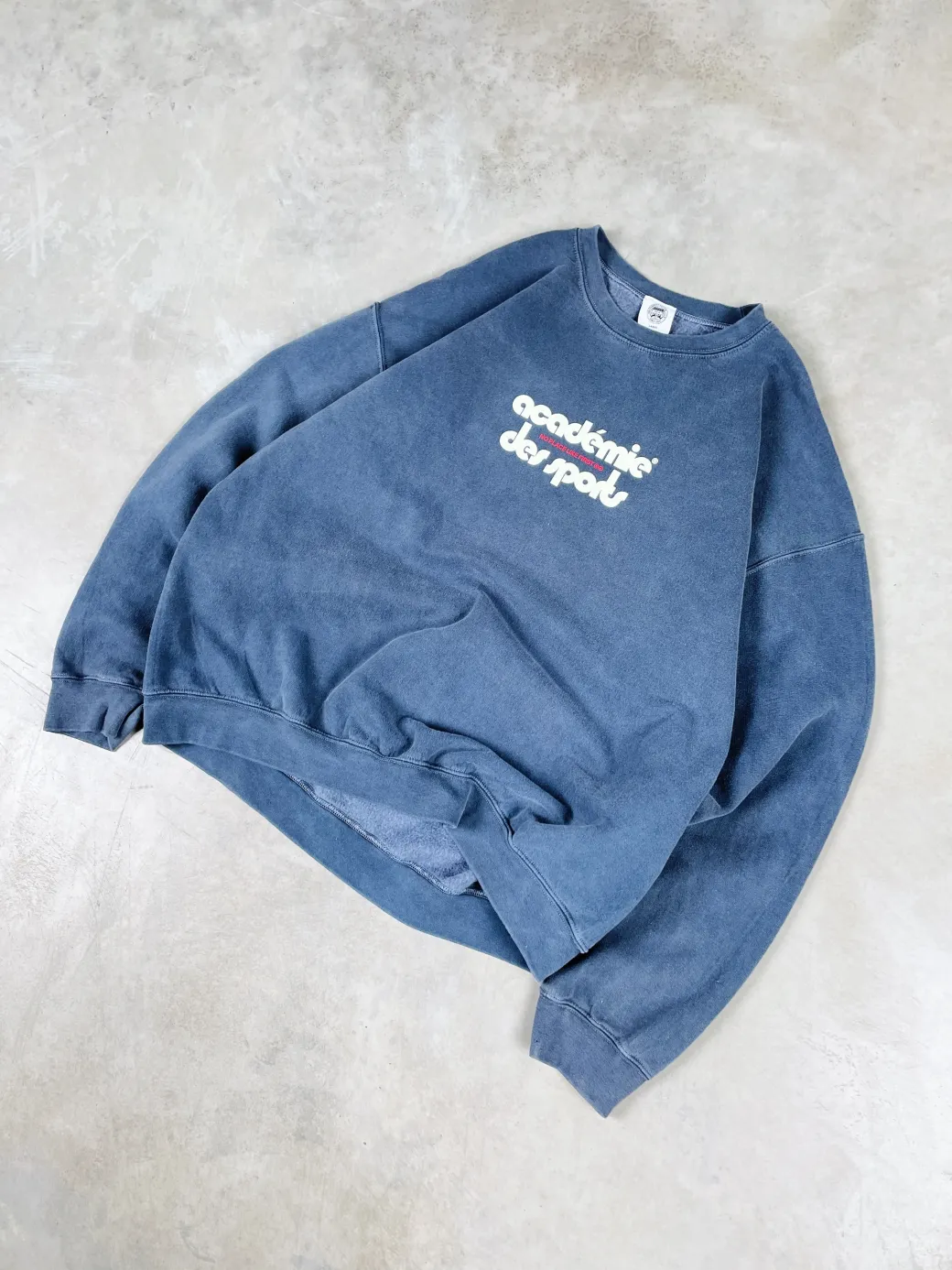 Vice 84 'Club Académie' Vintage Washed Sweater - Navy