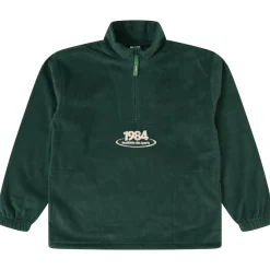 Vice 84 'Disc' Fleece 1/2 Zip Pullover - Black / Navy / Forest Green