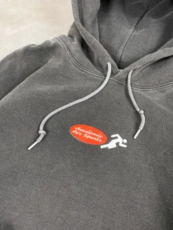 Vice 84 'Fun Club' Vintage Washed Hoodie - Washed Black