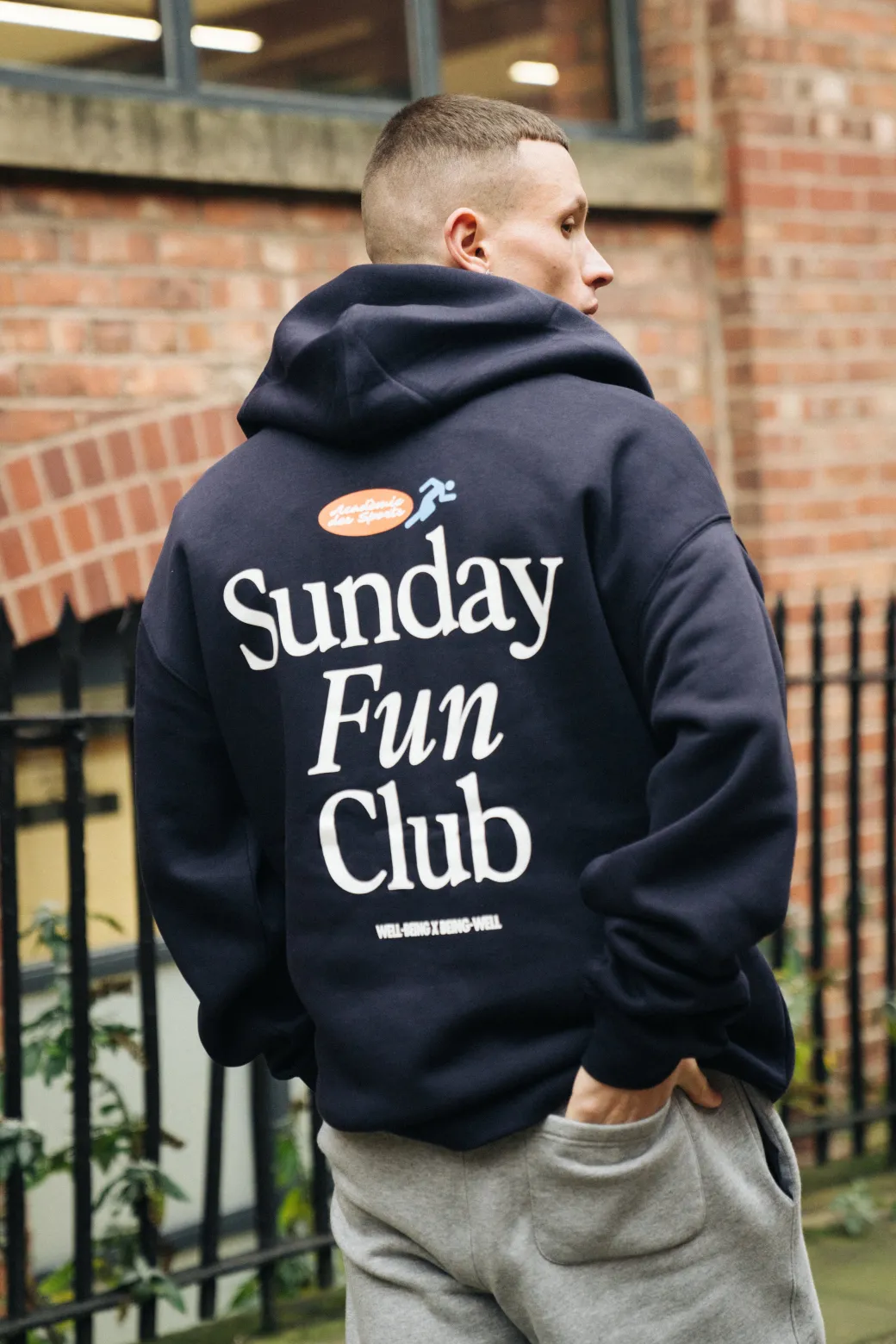 Vice 84 'Fun Club' Zip Up Hoodie - Navy