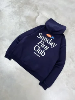 Vice 84 'Fun Club' Zip Up Hoodie - Navy