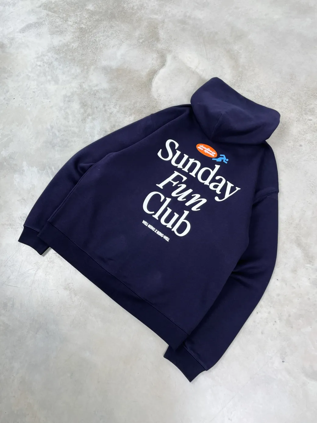 Vice 84 'Fun Club' Zip Up Hoodie - Navy