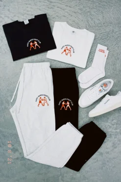 Vice 84 'Hard Yards Fight Club' Embroidered Joggers - Black