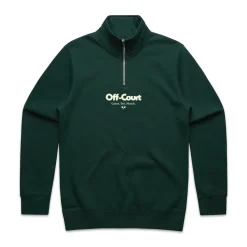 Vice 84 'Off-Court GSM' 1/4 Zip Sweater - Pine