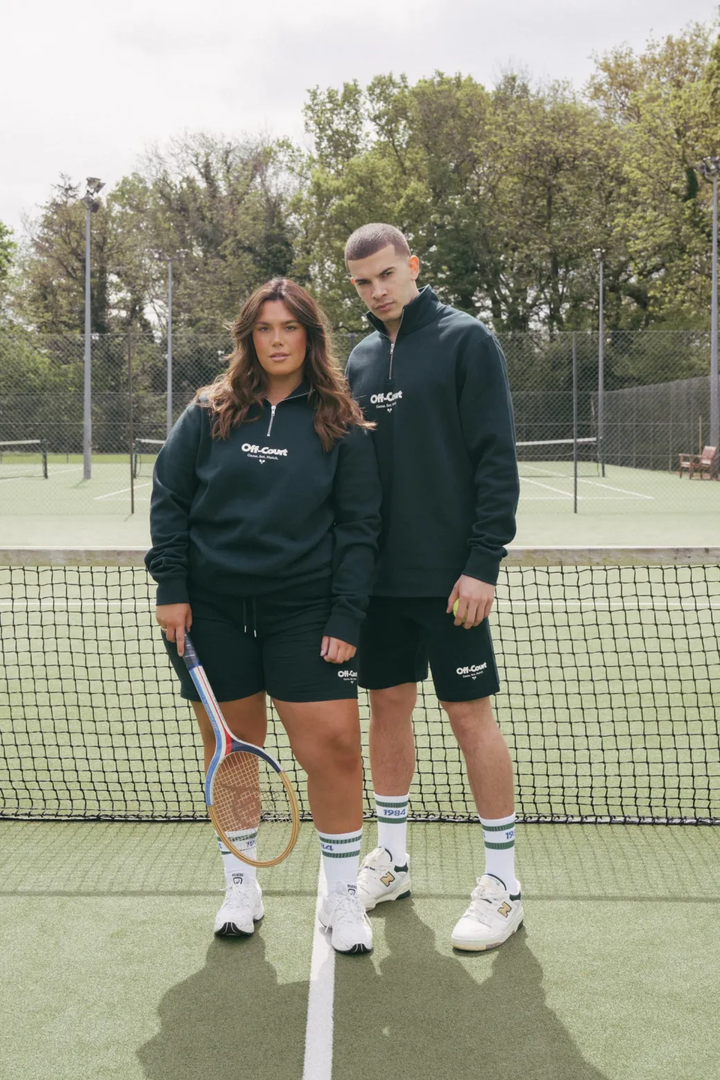 Vice 84 'Off-Court GSM' 1/4 Zip Sweater - Pine