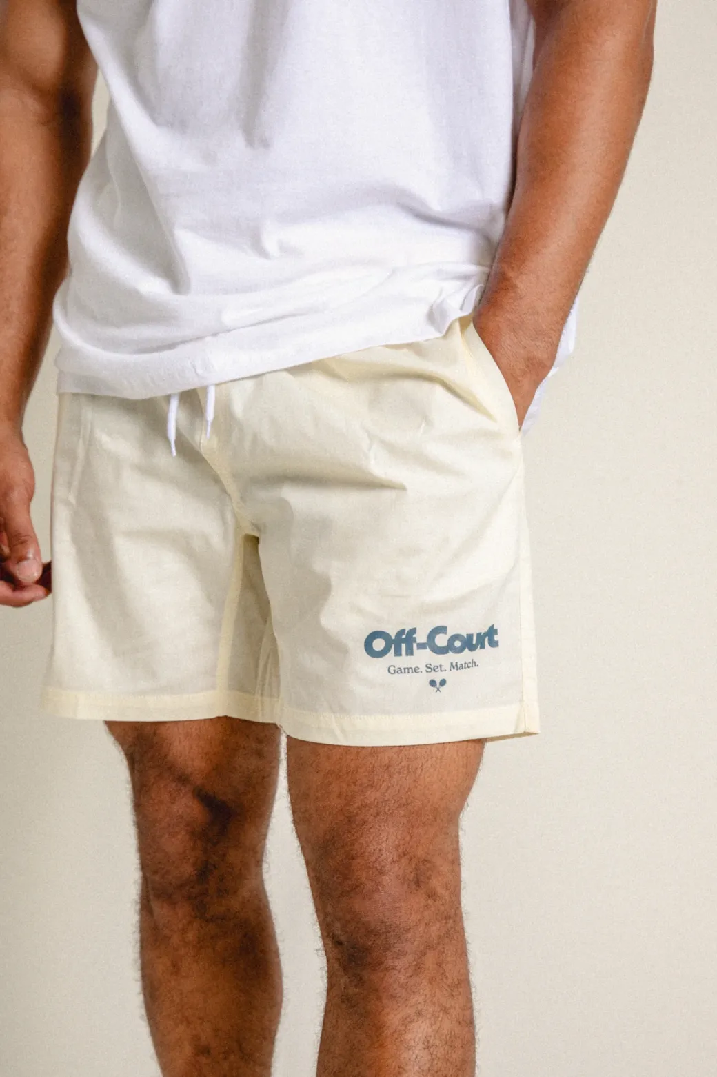 Vice 84 'Off-Court GSM' Beach Shorts - Lemon