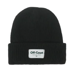 Vice 84 'Off-Court GSM' Cosy Ribbed Beanie - Black