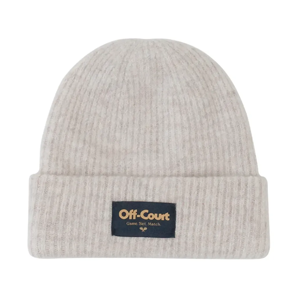 Vice 84 'Off-Court GSM' Cosy Ribbed Beanie - Almond