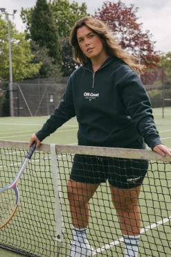 Vice 84 'Off-Court GSM' Half Zip Sweater & Shorts Set - Pine