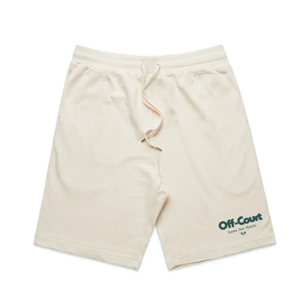 Vice 84 'Off-Court GSM' Jogger Shorts - Ecru