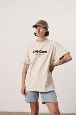 Vice 84 'Off-Court GSM' Vintage Washed Tee Twinpack - Brown/Cream