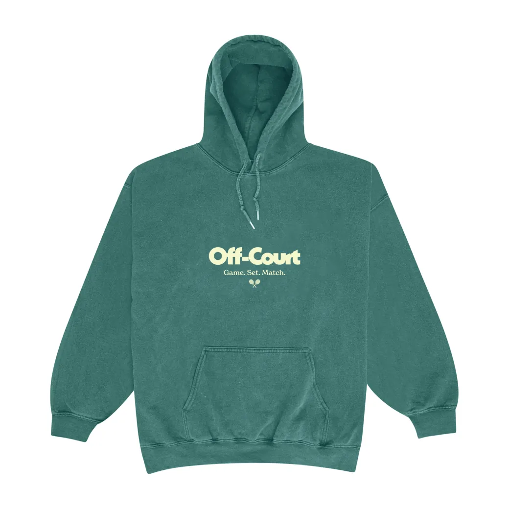 Vice 84 'Off-Court GSM' Vintage Washed Hoodie - Forest