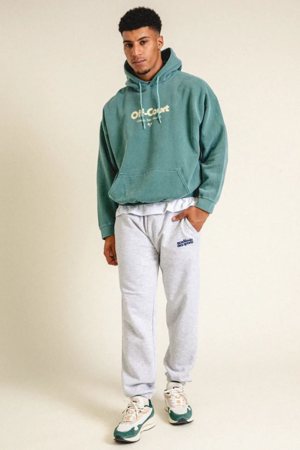 Vice 84 'Off-Court GSM' Vintage Washed Hoodie - Forest