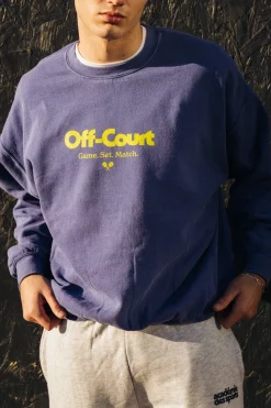 Vice 84 'Off-Court GSM' Vintage Washed Sweater - Purple