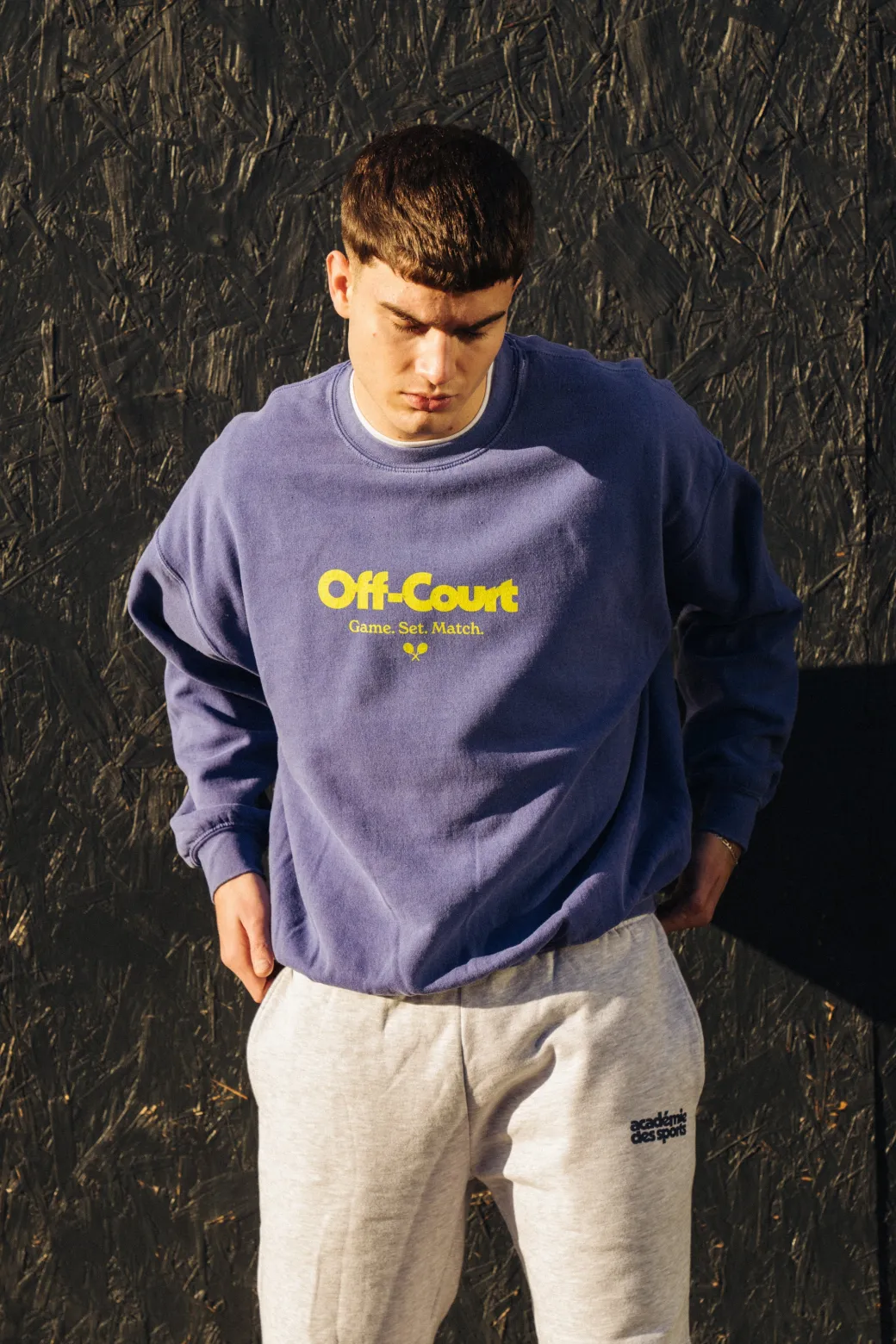 Vice 84 'Off-Court GSM' Vintage Washed Sweater - Purple