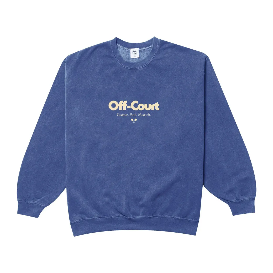 Vice 84 'Off-Court GSM' Vintage Washed Sweater - Navy