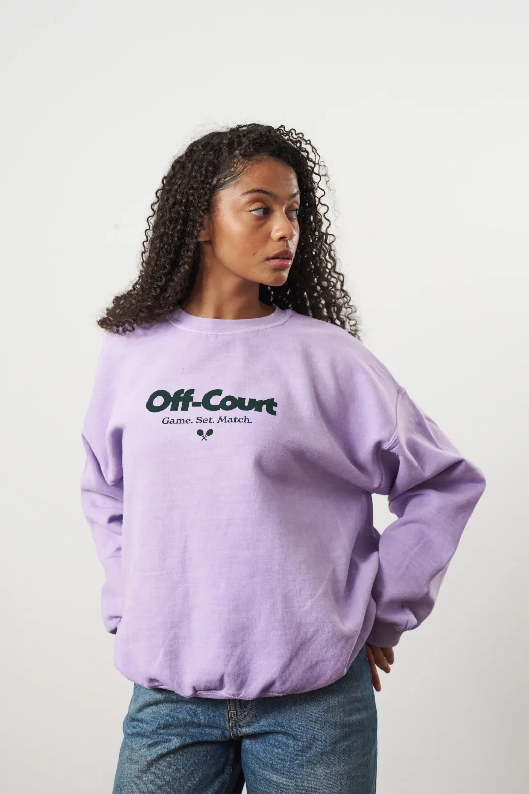 Vice 84 'Off-Court GSM' Vintage Washed Sweater - Orchid
