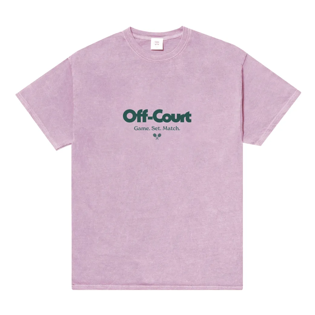 Vice 84 'Off-Court GSM' Vintage Washed Tee - Pink