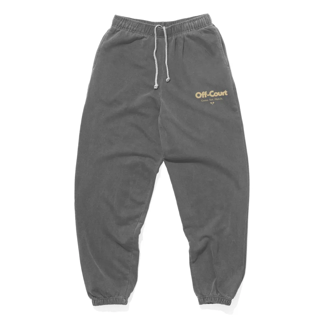 Vice 84 'Off-Court GSM' Vintage Washed Joggers - Charcoal