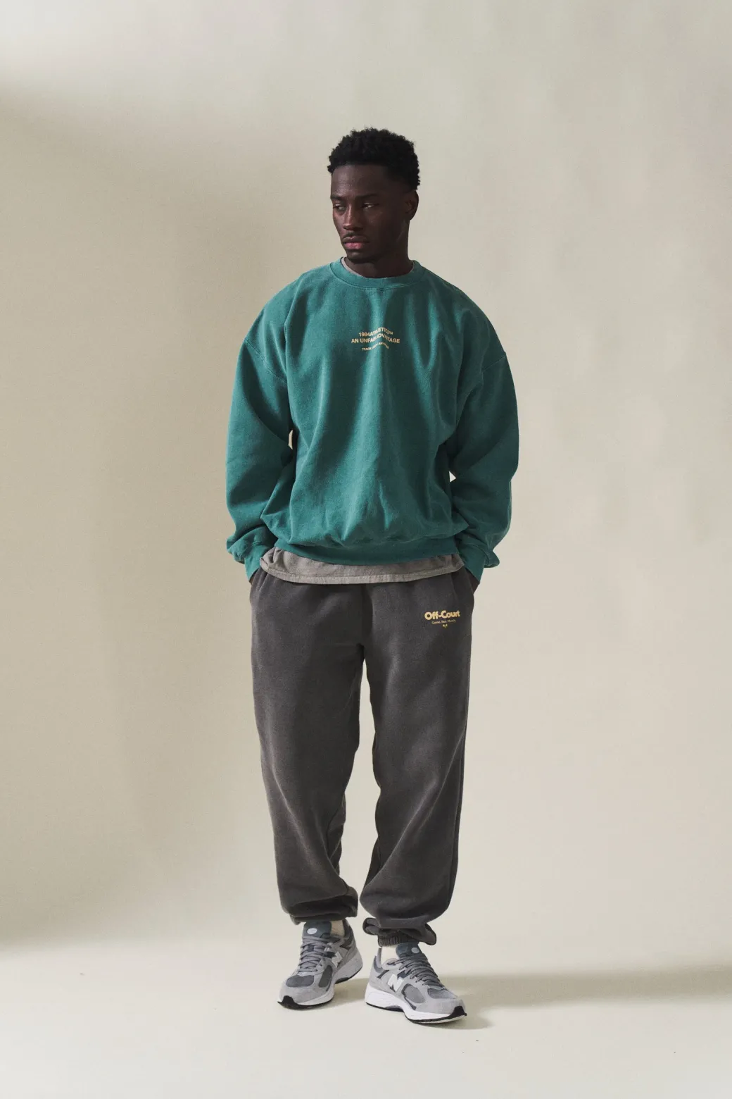 Vice 84 'Off-Court GSM' Vintage Washed Joggers - Charcoal