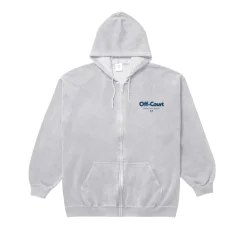 Vice 84 'Off-Court GSM' Zip Up Vintage Washed Hoodie - Grey