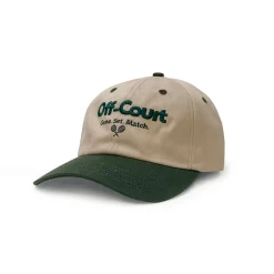 Vice 84 'Off-Court' Tennis Cap - Beige/Forest Green