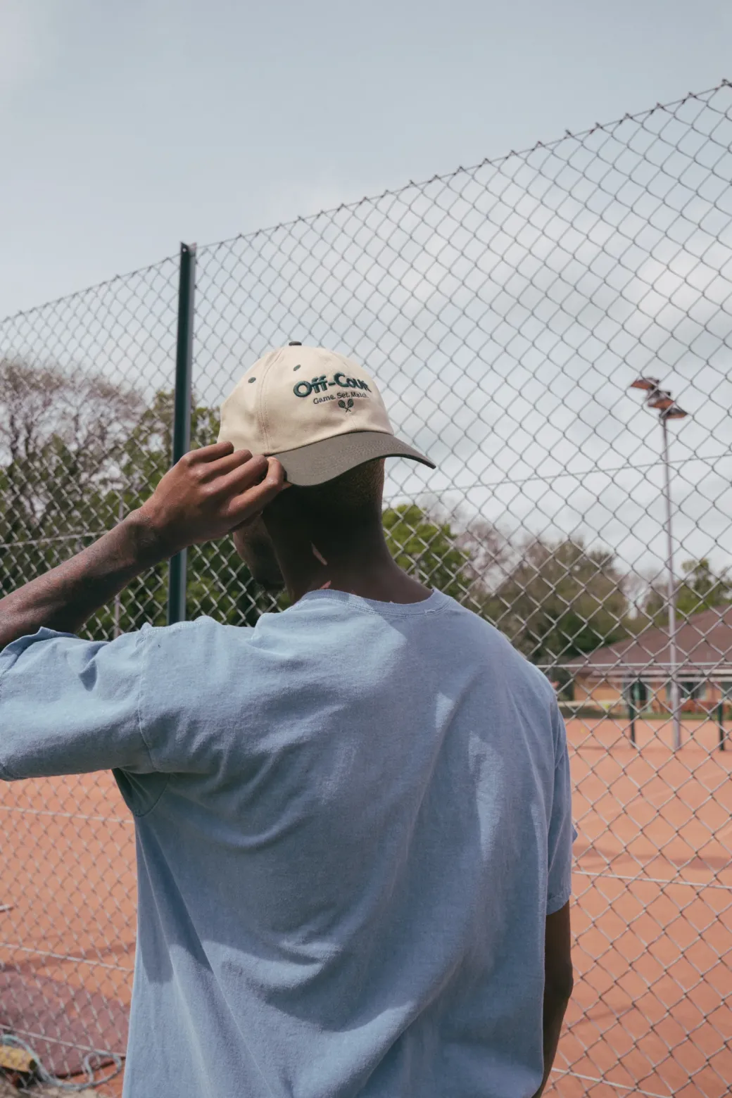 Vice 84 'Off-Court' Tennis Cap - Beige/Forest Green