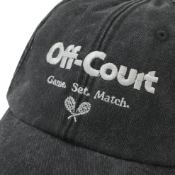 Vice 84 'Off-Court' Vintage Washed Cap - Black