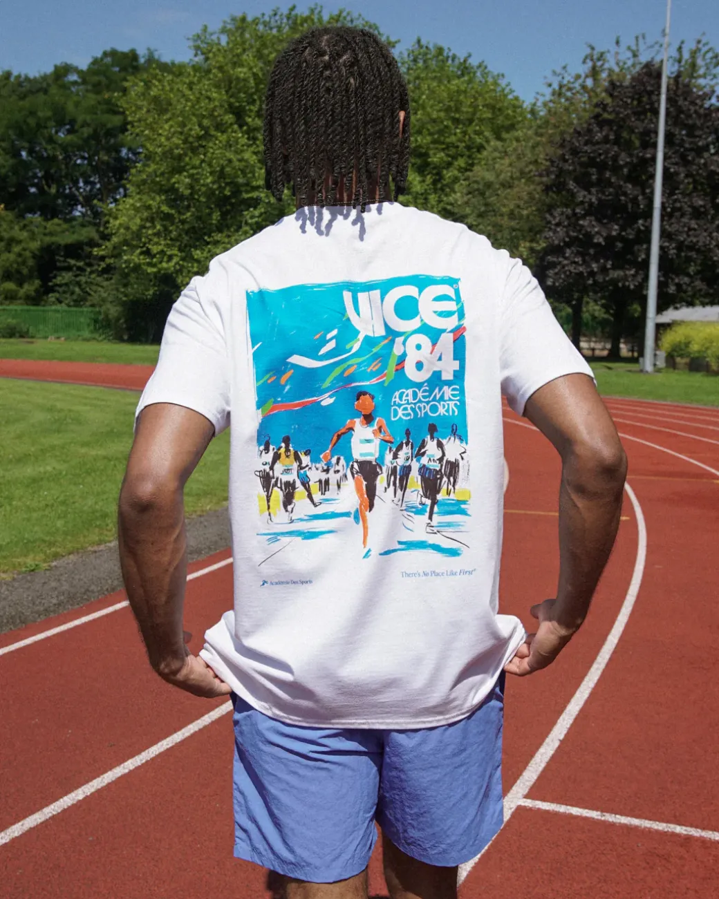 Vice 84 'Olympic Runner' Tee - White