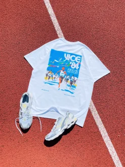 Vice 84 'Olympic Runner' Tee - White