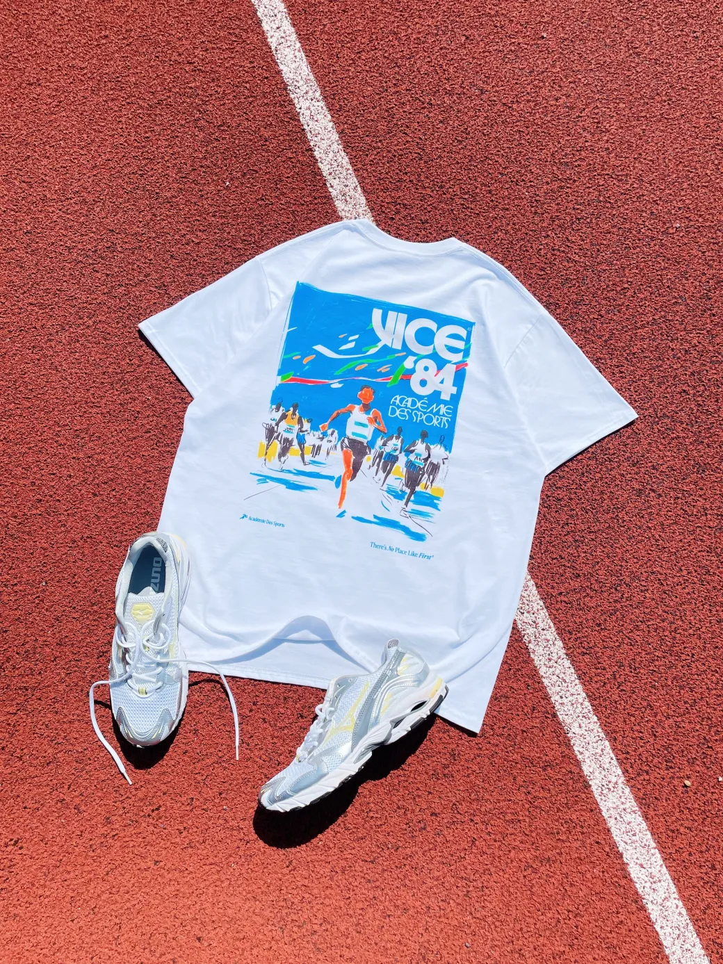 Vice 84 'Olympic Runner' Tee - White