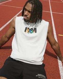 Vice 84 'Olympic Sprinter' Active Tank - Faded Bone
