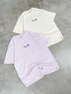 Vice 84 Premium Heavy Tee Twinpack - Ecru/Orchid