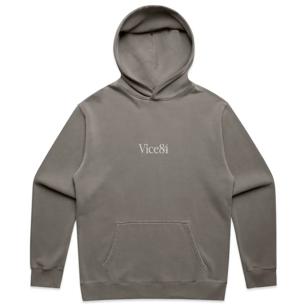 Vice 84 Premium Hoodie - Faded Grey