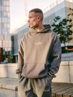 Vice 84 Premium Hoodie - Faded Grey