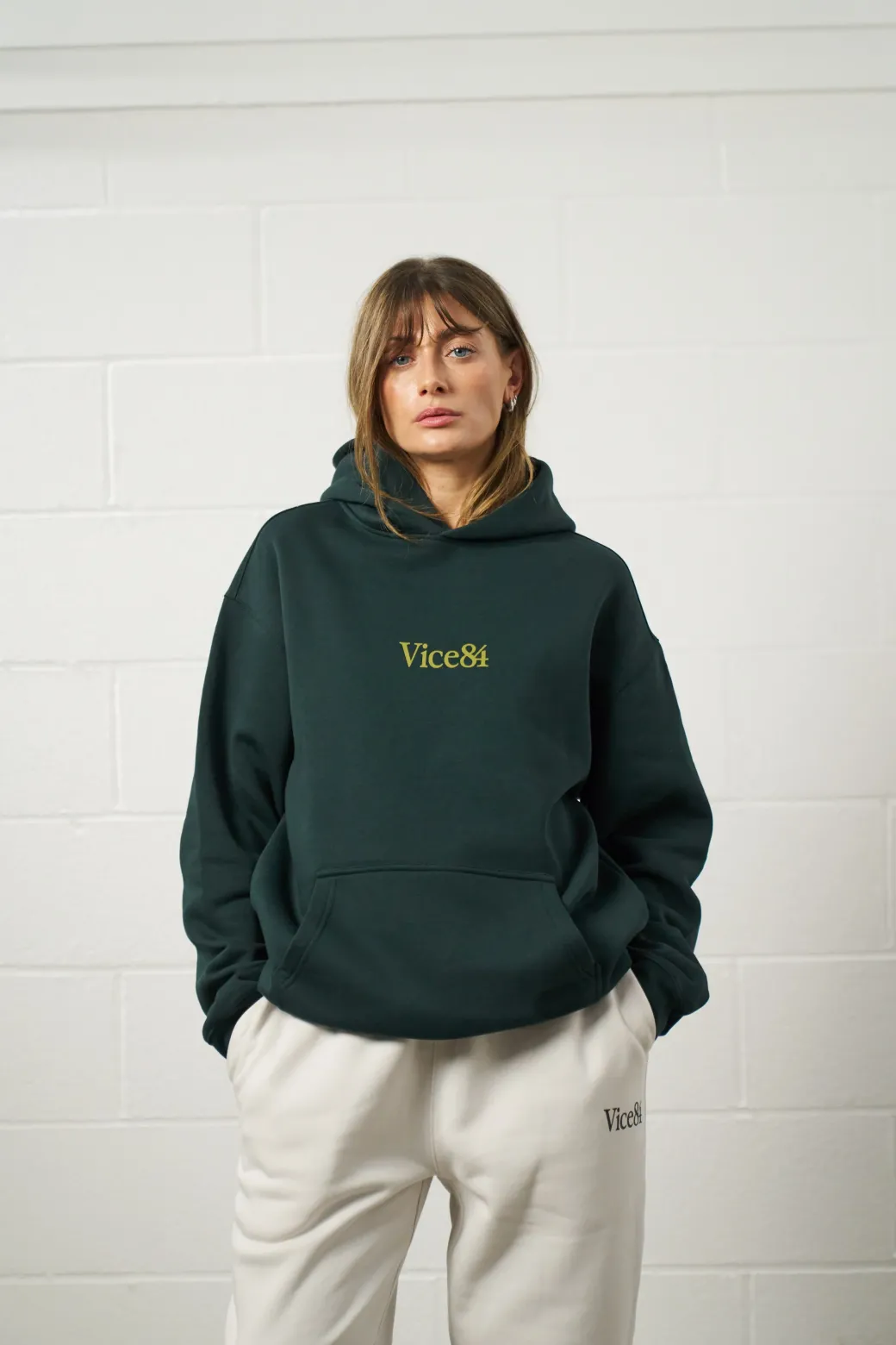 Vice 84 Premium Hoodie - Pine Green