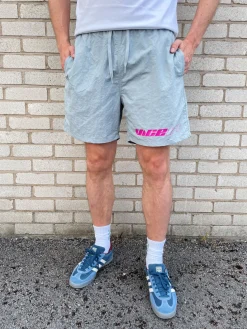 Vice 84 'Racer' Crinkle Recycled Swim Shorts - Smoke Grey
