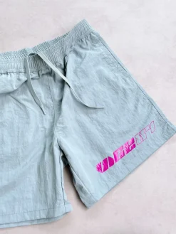 Vice 84 'Racer' Crinkle Recycled Swim Shorts - Smoke Grey