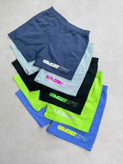 Vice 84 'Racer' Crinkle Recycled Swim Shorts - Smoke Grey