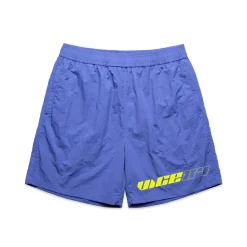 Vice 84 'Racer' Crinkle Recycled Swim Shorts - Pacific Blue
