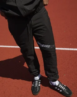Vice 84 'Reflective Racer' Nylon Track Pants - Black