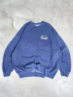 Vice 84 'Runner' Vintage Washed Sweater - Navy