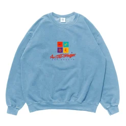 Vice 84 'Sea Shapes' Vintage Washed Sweater - Light Blue