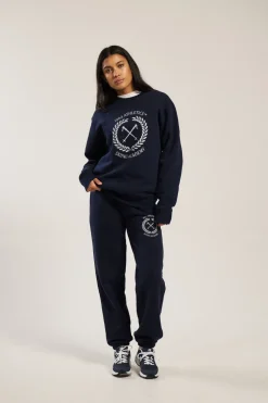 Vice 84 'Ski Academy' Crew Sweater - Navy